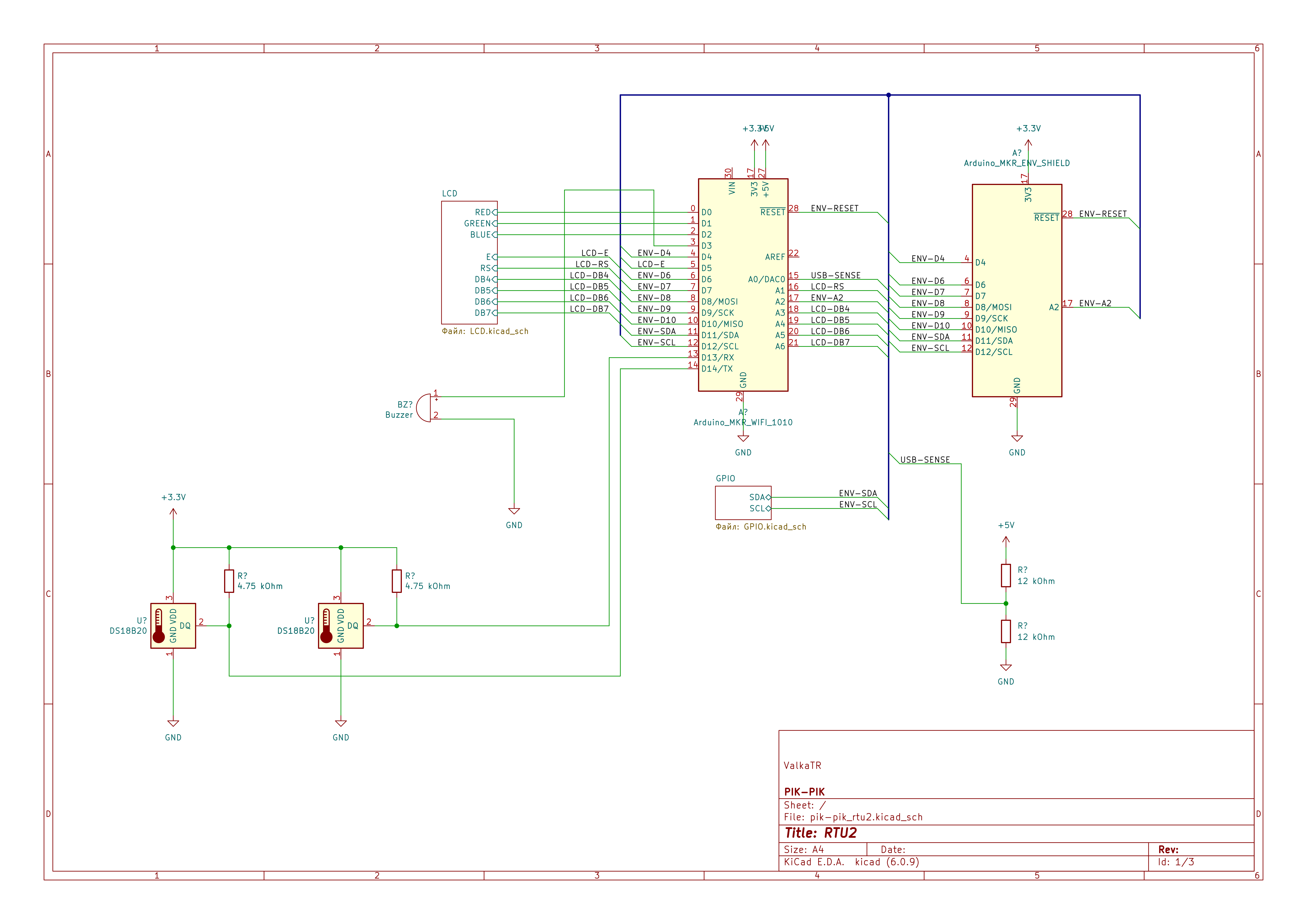 PIK-PIK RTU2 - Main Wiring Diagram